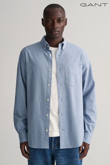 GANT Regular Fit Flannel Melange Shirt (628029) | £120
