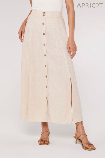 Apricot Cream Coconut Button Through Skirt (628300) | £35