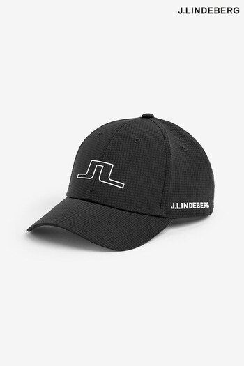 J.Lindeberg Black Caden Golf Cap (628516) | £40