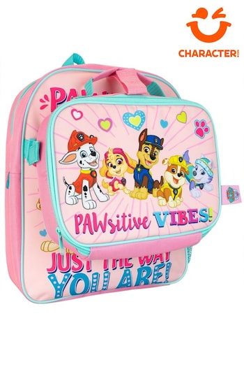 Character Pink Paw Patrol Backpack and Lunch Bag Set (628520) | £25