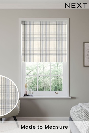 Silver Grey Athena Made to Measure Blackout Roller Blind (628782) | £63