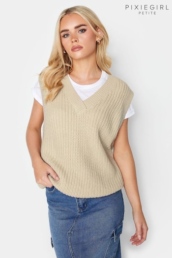 PixieGirl Petite Natural Knitted Vest (629048) | £25
