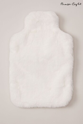 Phase Eight Cream Faux Fur Hot Water Bottle (629179) | £35