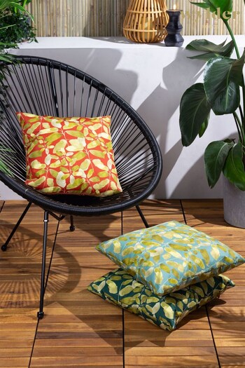 Wylder Tropics Green Lorena Floral UV  Water Resistant Cushion Cushion (629211) | £18