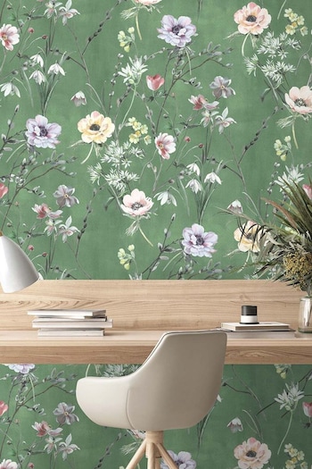 Woodchip & Magnolia Green Maytime Wallpaper (629335) | £85