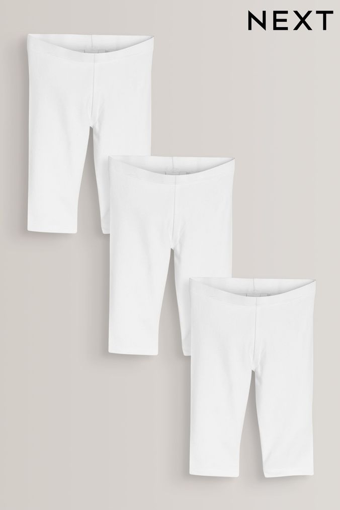 Baby girl 2025 white capri leggings