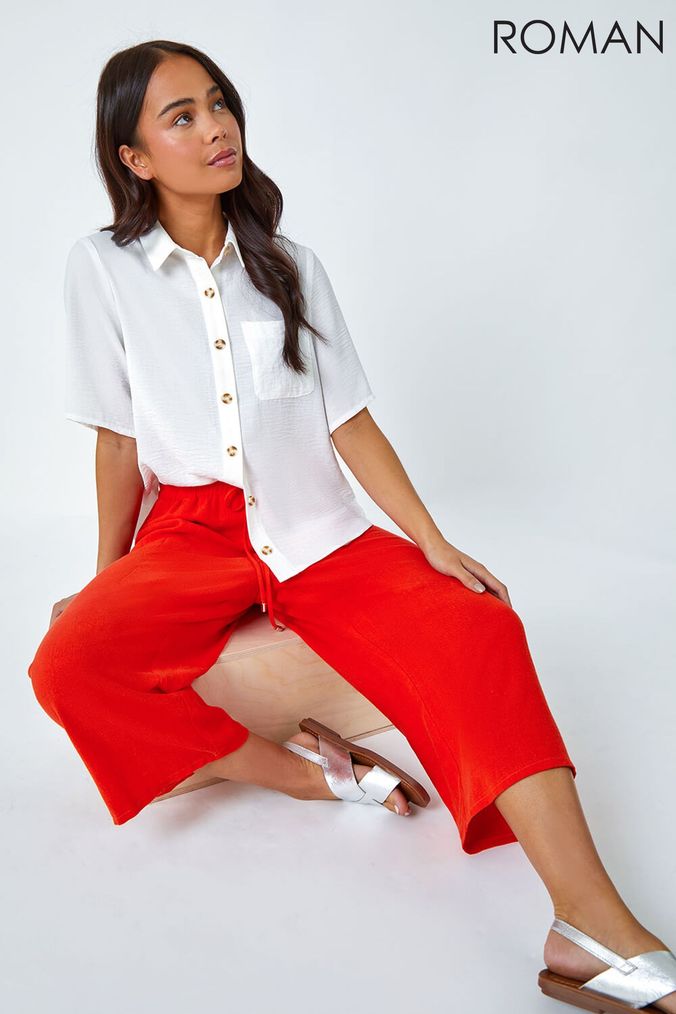 Buy Women s Orange Casual Trousers Online Next UK