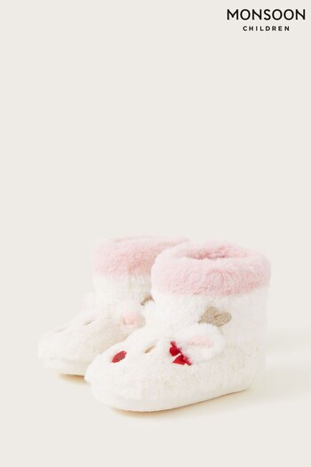 Monsoon Natural Donna Reindeer Slippers (630654) | £18 - £20