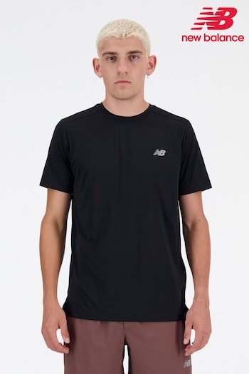 New Balance Black 100% Cotton Essential Run T-Shirt (630976) | £30