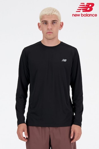 New Balance Black Mens Essential Long Sleeve Top (631055) | £35