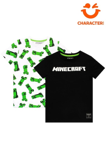 Character Green Minecraft 2 Multipack Short Sleeve T-Shirt (631168) | £17