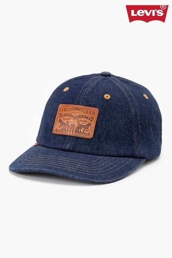 Levi's® Dark Blue Relaxed Dad Heritage Cap (631383) | £30