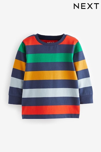 Rainbow Long Sleeve Stripe T-Shirt (3mths-7yrs) (631564) | £6.50 - £8.50