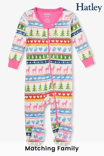 Hatley Christmas Fairisle Footed Sleepsuit (631599) | £28