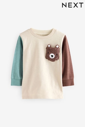 Neutral Bear Long Sleeve Interactive T-Shirt (3mths-7yrs) (631726) | £7 - £9