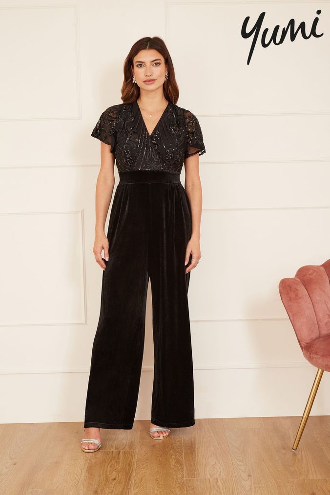 Winter jumpsuit wedding guest on sale