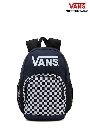 Vans Blue/White Pocket Checked Backpack (631987) | £32