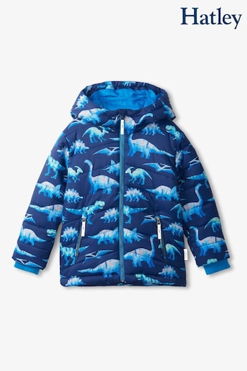 Hatley Blue Dinosaur Puffer Coat (632678) | £85