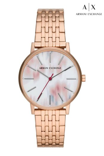 Armani Exchange Ladies Pink Watch (632788) | £169