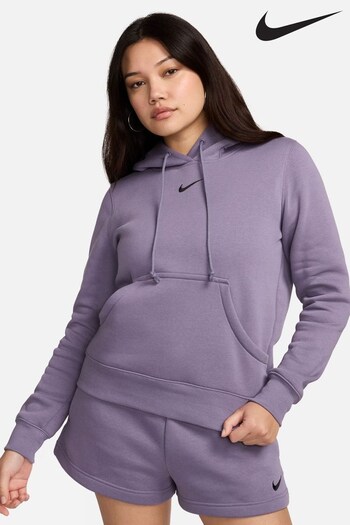 Nike vanilla Purple Sportswear Phoenix Fleece Pullover Hoodie (632902) | £60