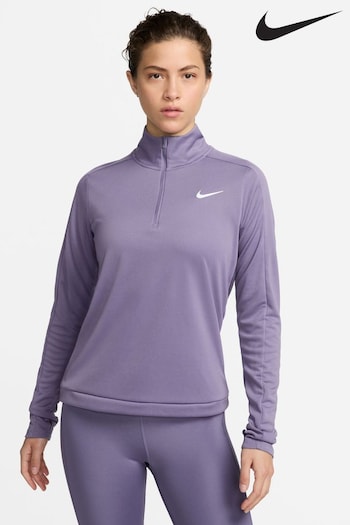 Nike venture Purple Dri-FIT Pacer 1/4Zip Running Top (633286) | £40