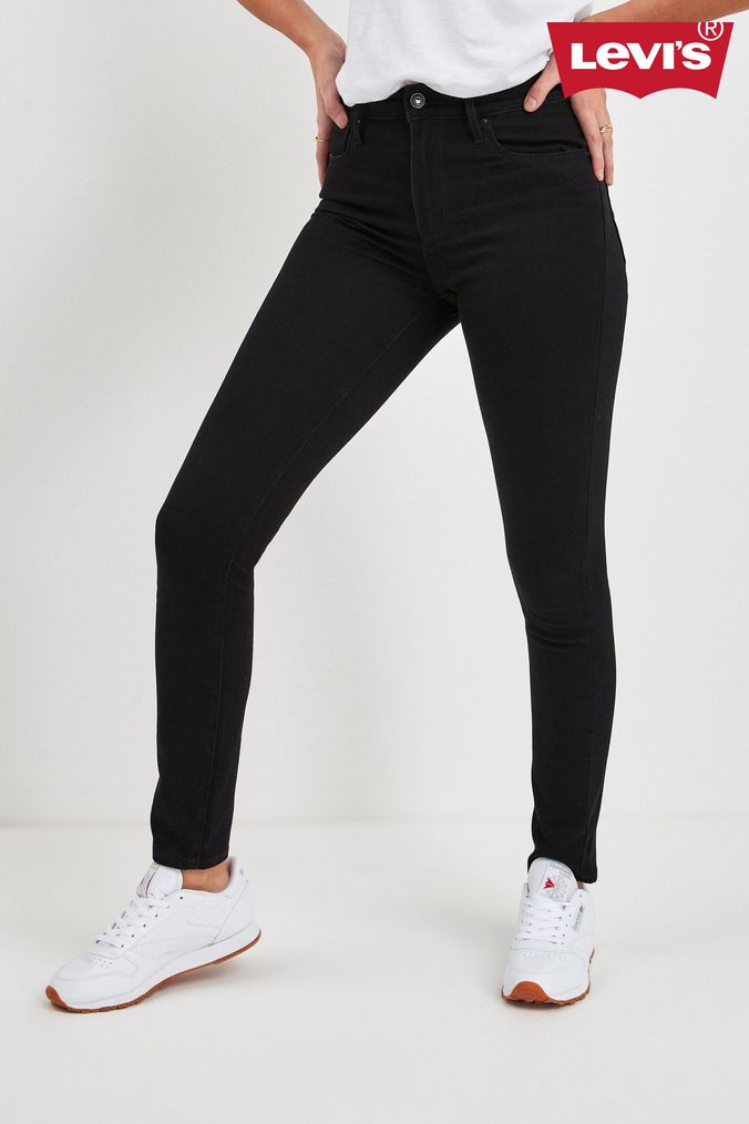 Levi's mile high skinny jeans black sales