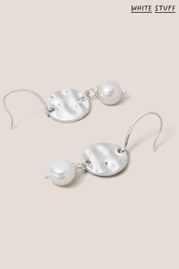White Stuff Silver Tone Pearl Earrings (634227) | £22.50
