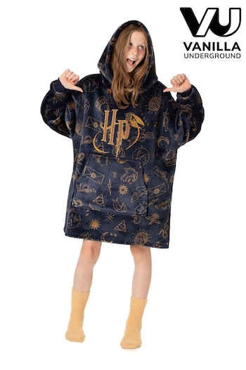 Vanilla Underground Blue Harry Potter Kids Blanket Hoodie (634596) | £36