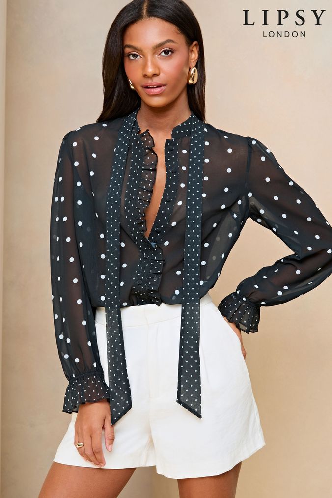 Polka dots on sale tops online