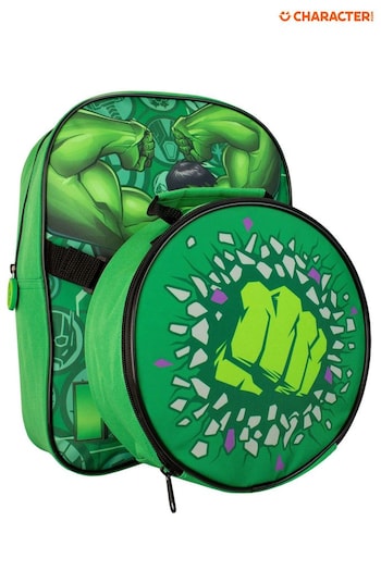 Character Green Marvel Hulk Backpack and Lunch Bag Set (634662) | £22