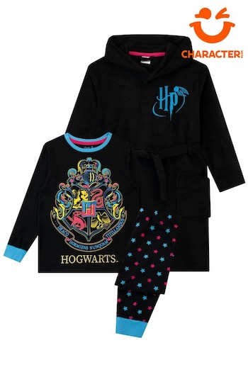 Character Black Harry Potter Dressing Gown and Pyjamas (634908) | £26