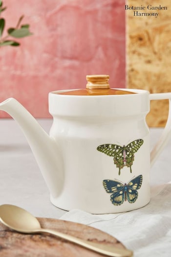 Portmeirion White Botanic Garden Harmony Teapot (635237) | £62.50