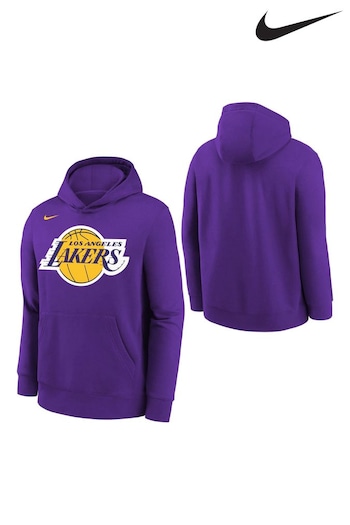 Nike vanilla Purple Los Angeles Lakers Logo Hoodie Youth (635792) | £40