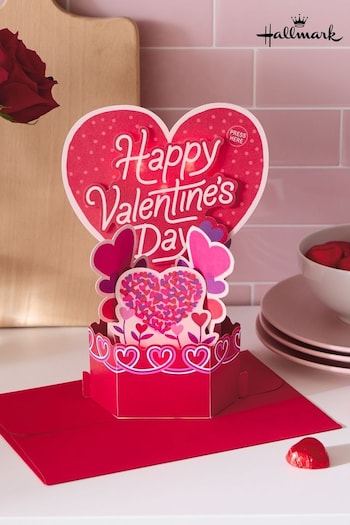 Hallmark Red Musical And Light-Up 3D Pop-Up Valentine's Card (635878) | £8