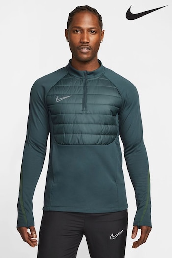Nike Dark Green Therma-FIT Academy Half Zip Training Top (635919) | £60
