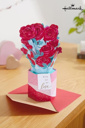 Hallmark Red Rose Bouquet Valentine's Day Card for One I Love (636012) | £5