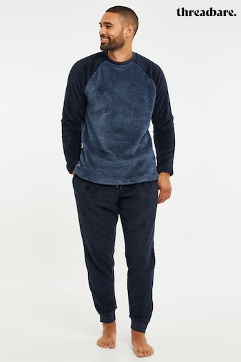 Threadbare Blue Borg Loungewear Set (636259) | £32