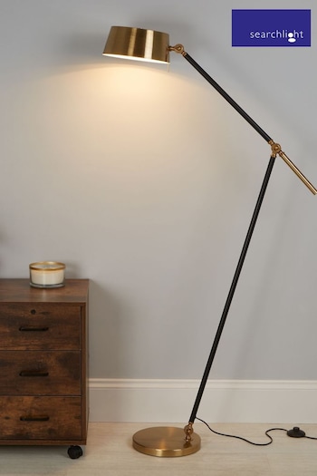 Searchlight Brass Privet Adjustable Floor Lamp (636525) | £117