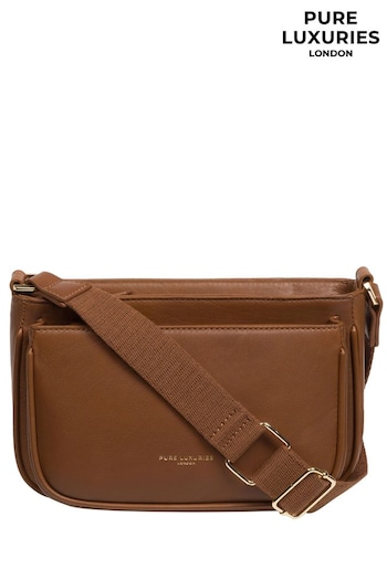 Pure Luxuries London Bree Nappa Leather Cross-Body Bag (636561) | £59