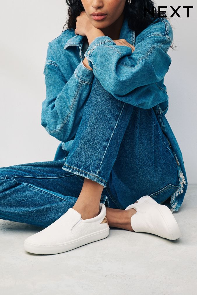 Slip on cheap white sneakers