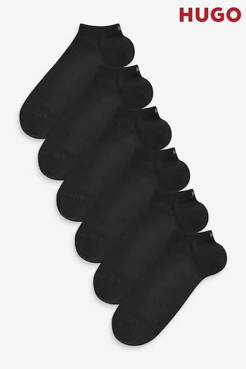 HUGO 6-Pack Ankle Black Socks (637073) | £35