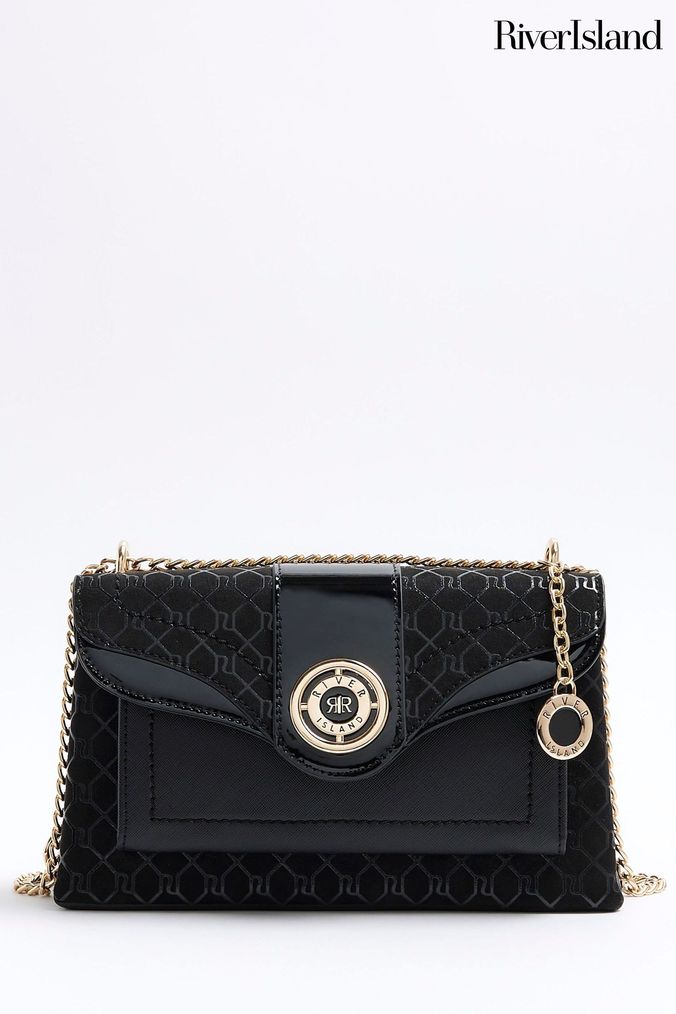 River island chain discount side slouch bag