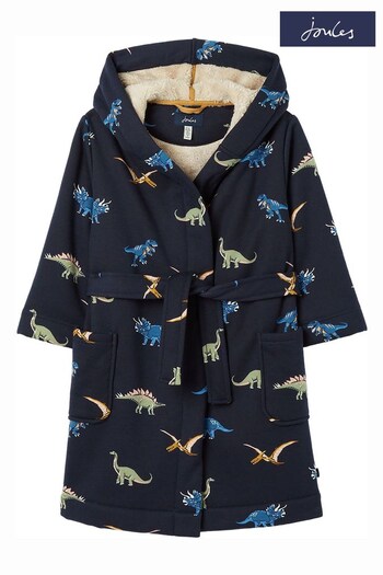 Joules Blue Starlight Cosy Fleece Lined Dressing Gown (637225) | £32.95 - £38.95