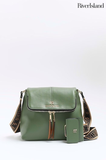 River Island Green Messenger Bag (637254) | £38