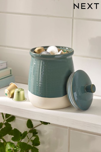 Teal Blue Wolton Storage Jar (637482) | £12