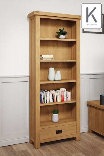 K Interiors Oak Canterbury Medium Bookcase (638042) | £550