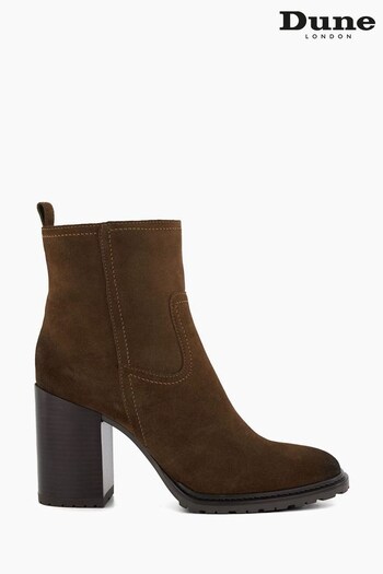 Dune London Peng Squared Toe Ankle Black Boots (638464) | £160