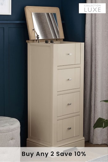 Stone Hampton Painted Oak Collection Luxe 4 Drawer Tall All Tops & T-Shirts (638731) | £699