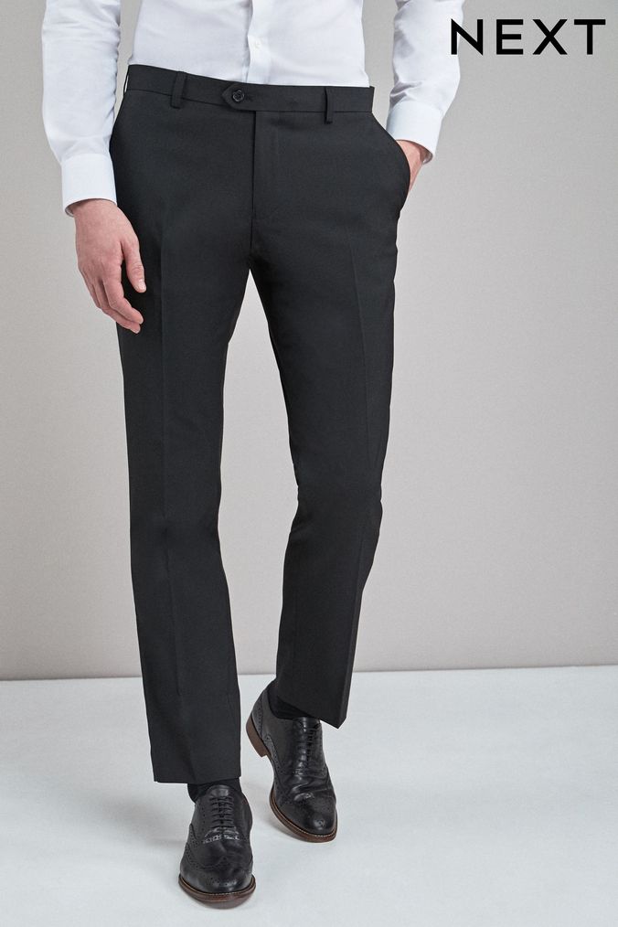 charcoal grey suit trousers