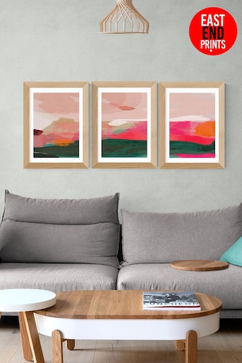 East End Prints Pink Green and Pink Abstract Wall Set by Ana Rut Bre (639331) | £135 - £360